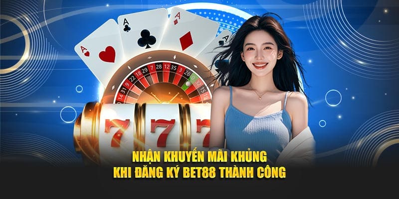 Nhận khuyến mãi khủng khi đăng ký Bet88 thành công